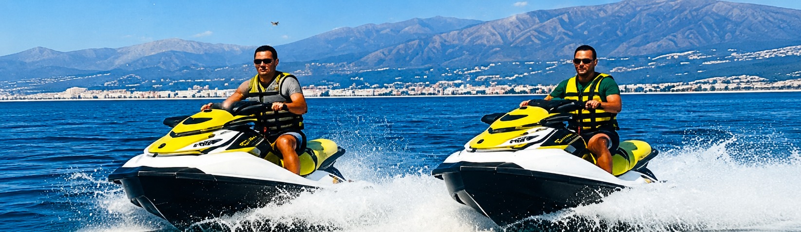 Sea-Doo GTI jet ski on the water at Puerto Banús