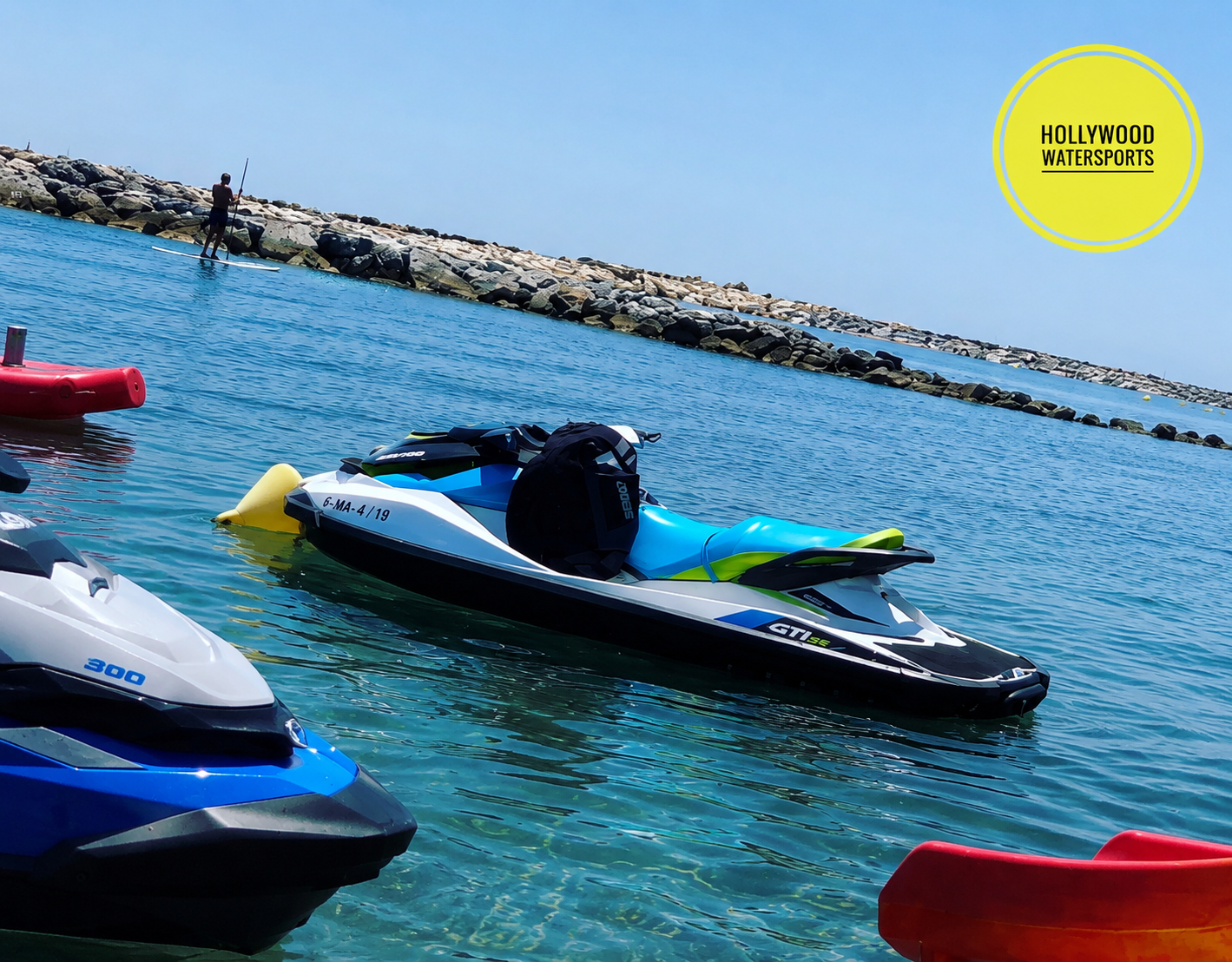 Sea-Doo jet ski moored at Puerto Banús marina